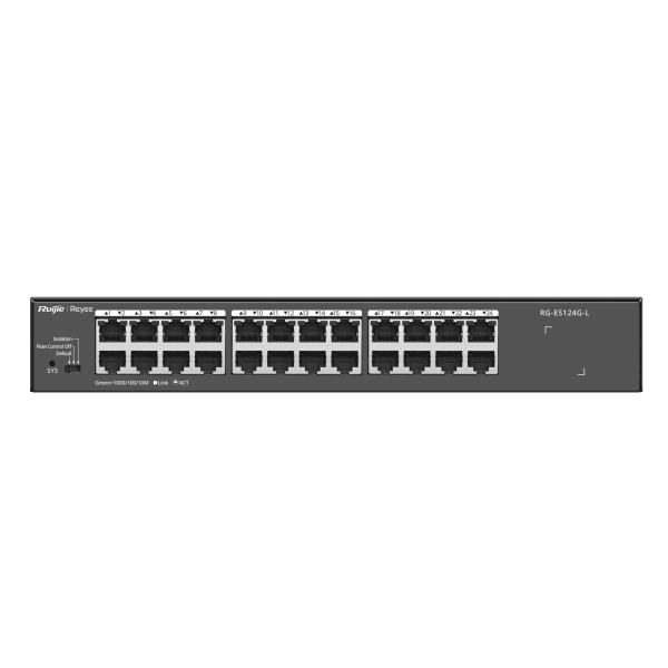 RUIJIE REYEE RG-ES124G-L 24 PORT 10/100/1000 YONETILEMEZ RACK MOUNT SWITCH METAL KASA - 10