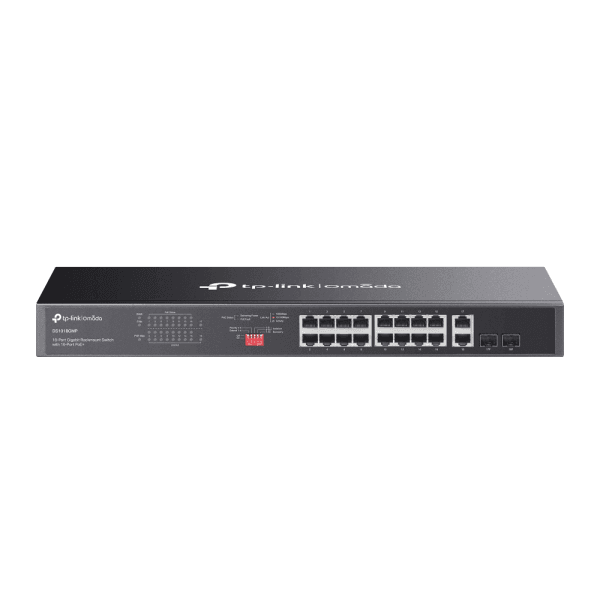 TP-LINK OMADA DS1018GMP 16 PORT GIGABIT+2X1GB RJ45/SFP COMBO 250W 250 METRE POE MESAFE METAL RACKMOUNT KASA SWITCH - 6