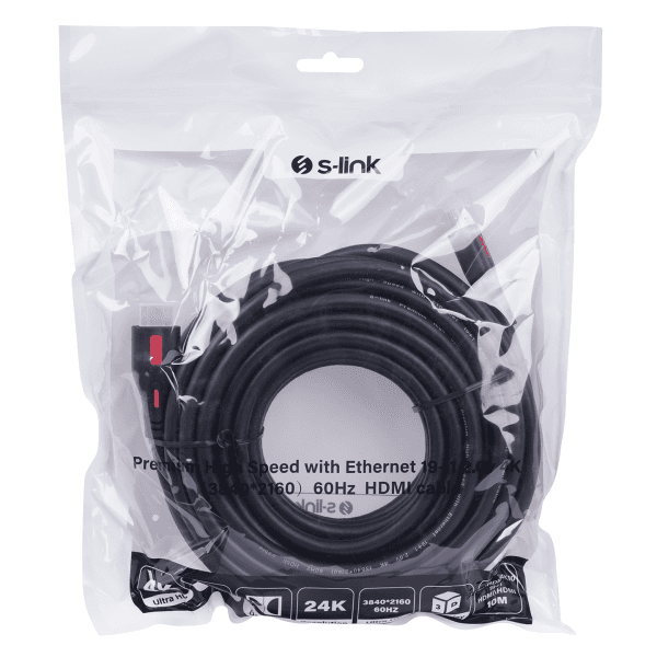 S-LINK SL-HDM4K10 19+1 HDMI TO HDMI 10M V2.0 4K (3840*2160) 60HZ KABLO - 4