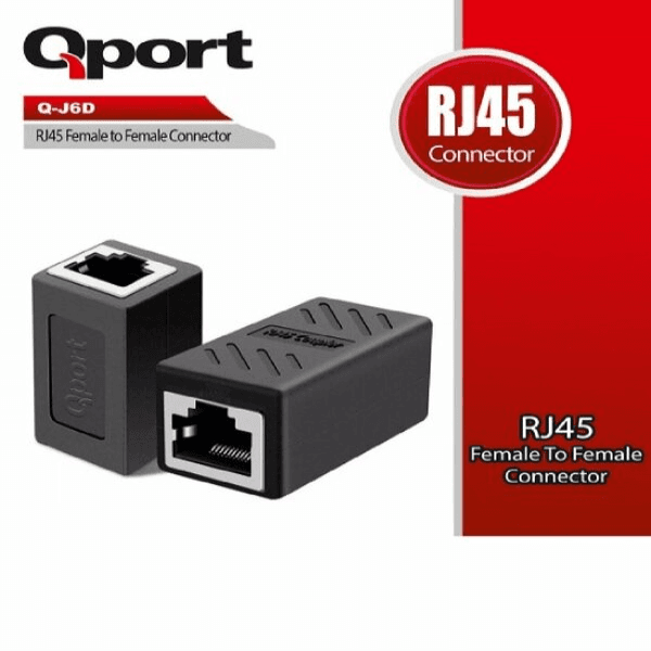 QPORT Q-J6D CAT6 DİŞİ DİŞİ BİRLEŞTİRİCİ APARAT - 2
