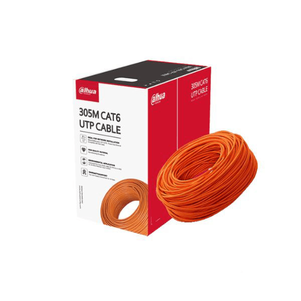 DAHUA PFM920I-6UN-C 305M (TURUNCU) UTP CAT6 UZUN MESAFELI ILETIM KABLO %100 BAKIR - 2