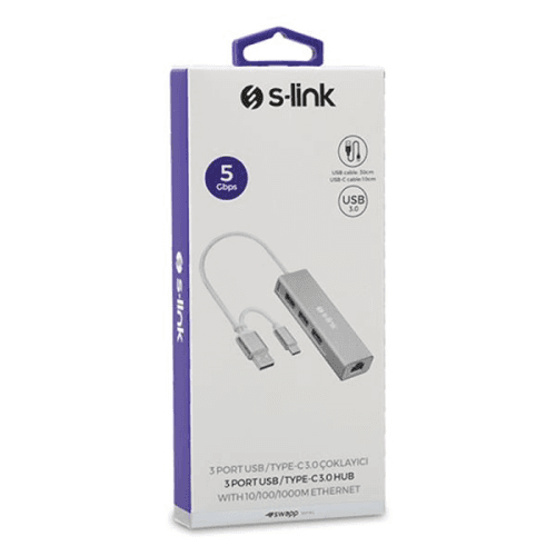 S-LINK SWAPP SW-U332 TYPE-C USB3.0 3 PORT - 4