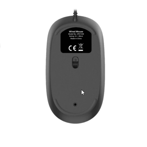 PHILIPS SPK7238B/38 (SİYAH) USB KABLOLU 1200DPI OPTİK MOUSE - 6