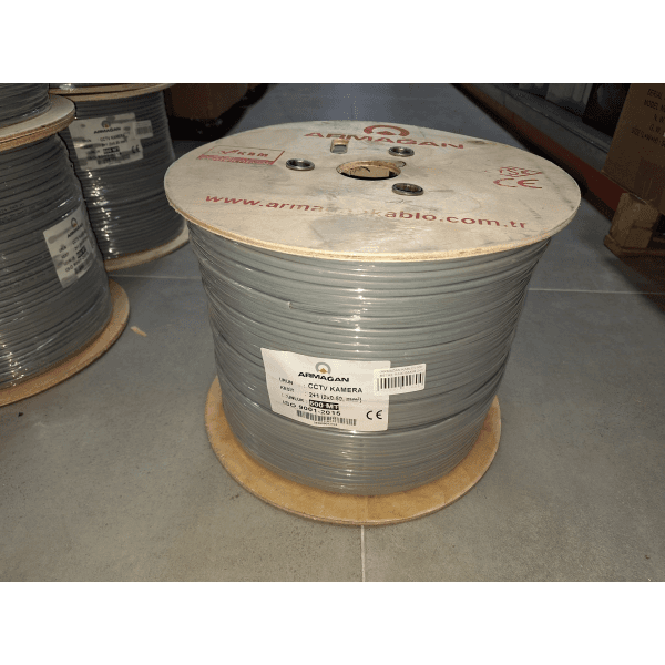 ARMAĞAN KABLO 500 METRE %100 BAKIR 2+1 (2 X 0, 50MM) CCTV KABLO - 2