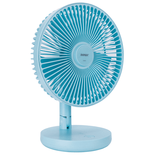 EVEREST EFN-521 MASAÜSTÜ TAŞINABILIR ŞARJLI MAVI 1200MAH USB FAN - 5