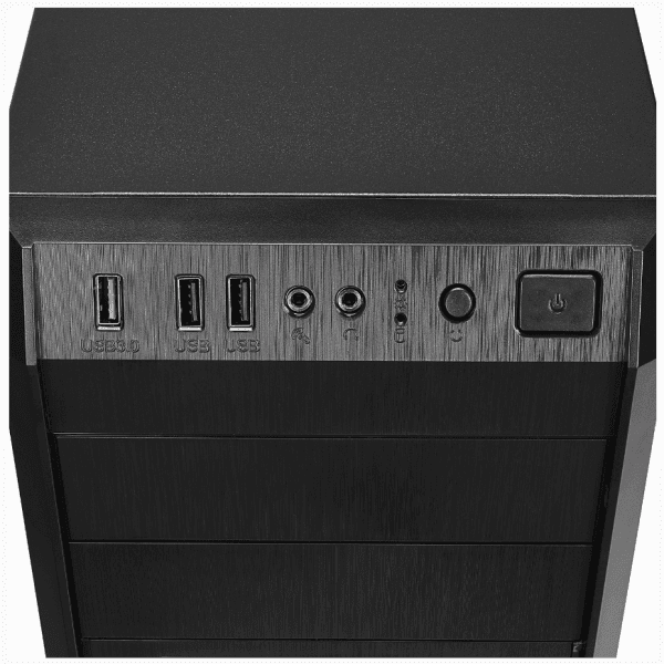 EVEREST 318B 300W PEAK SİYAH METAL PANEL ATX MID-T PC KASASI - 11