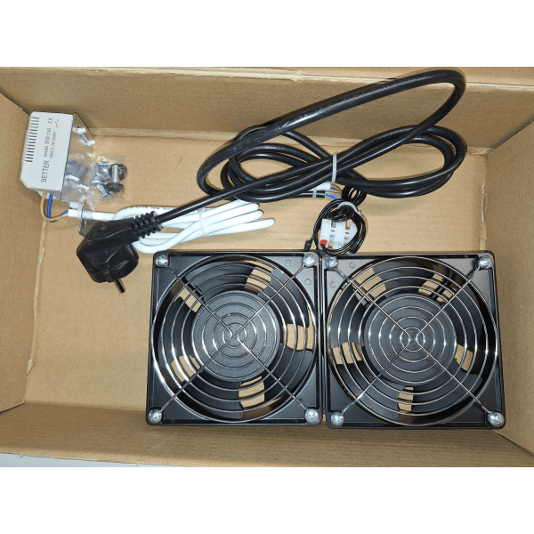 LANDE LA08F2T­ES-B­LG FILTRELI 2 GIRISLI FAN MODULU (BEYAZ) TERMOSTAT SWITCH'Lİ ES SERISI ICIN (KAFES SOMUN,JMT VIDA DAHIL) - 3