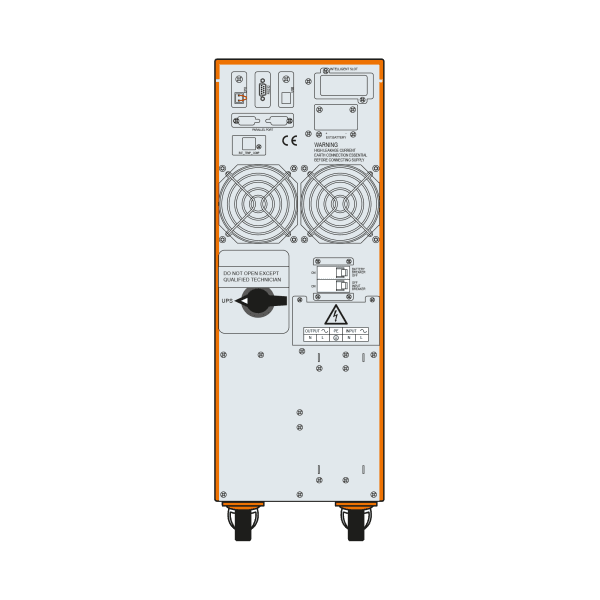 MAKELSAN Powerpack SE 6KVA (16x 7AH) 4-10dk (1F/1F)  Online Kesintisiz Güç Kaynağ - 4