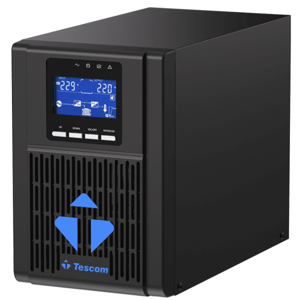 TESCOM NEOLINE 1000 1KVA 1F/1F 2x12V 9AH UPS 900040100 - 2