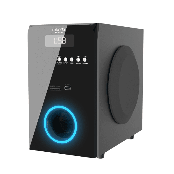 MIKADO MD-582BT 5+1 110W SİYAH USB+SD+FM DESTEKLİ MULTIMEDIA BLUETOOTH SPEAKER - 11