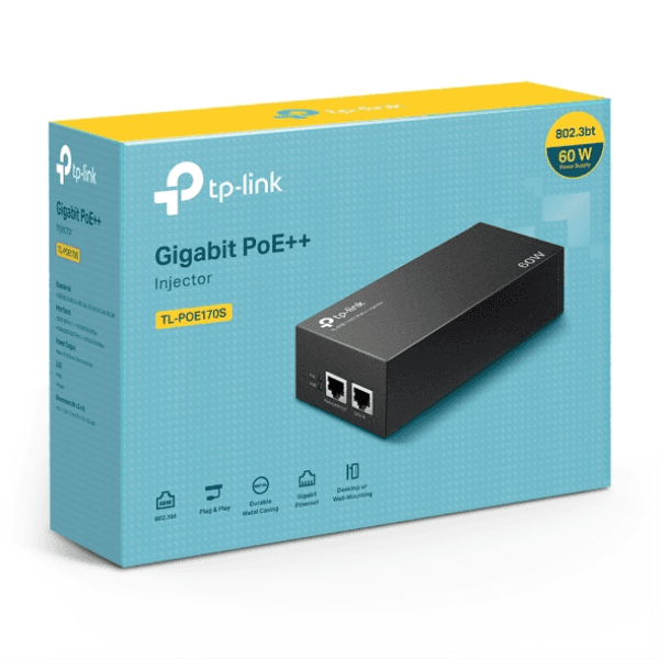 TP-LINK OMADA TL-POE170S 48VOLT 60WATT GIGABIT PORT POE ADAPTÖR - 6