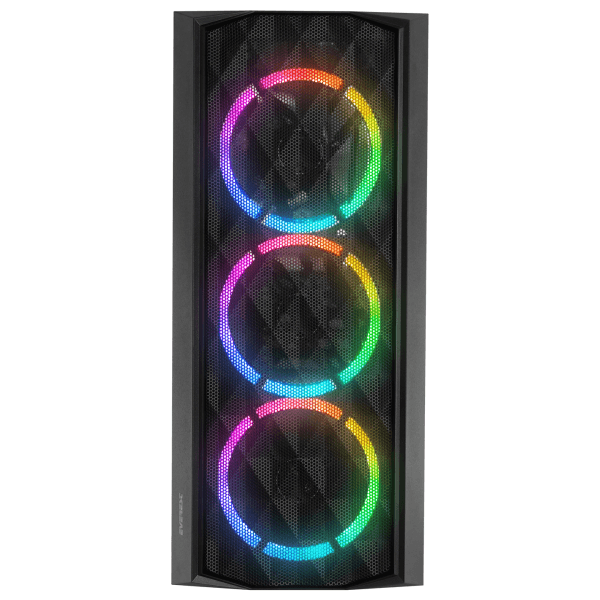EVEREST BUMPY 4*12CM RGB FAN 600W APFC TEMPERED CAMLI ATX MID-T GAMING OYUNCU KASASI - 8