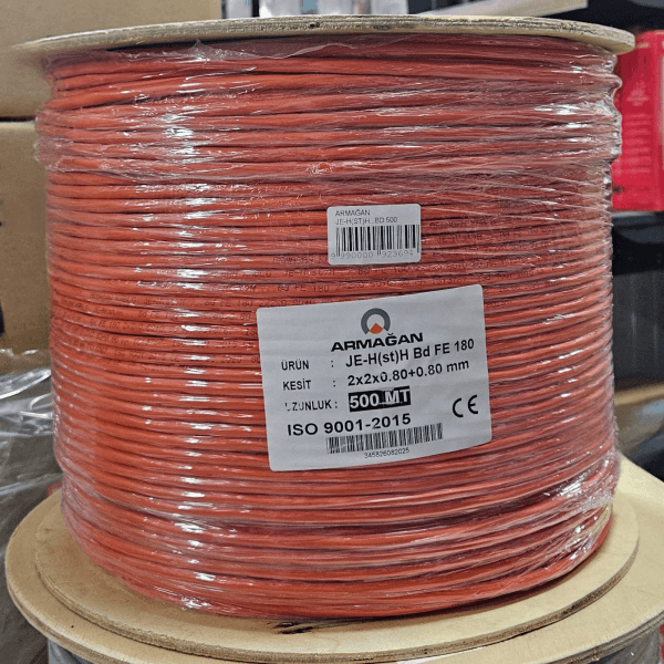 ARMAĞAN JE-H(ST)H...BD 500 METRE FE180 2X2X0,80 MM+0,80 MM YANGIN KABLOSU %100 BAKIR - 4