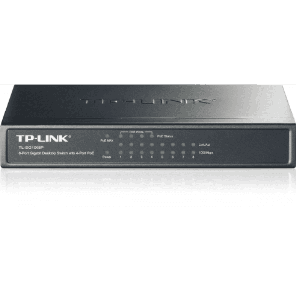 TP-LINK TL-SG1008P 8 PORT 10/100/1000Mbps SWITCH + 4 Port PoE - 6