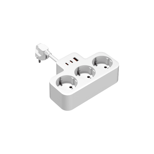 S-LINK PRZ07 BEYAZ 3 SOKETLİ 15MM 1 USB 2 TYPE-C PD20W 1050 JOULE TAM BAKIR KABLOLU AKIM KORUMALI PRİZ - 9