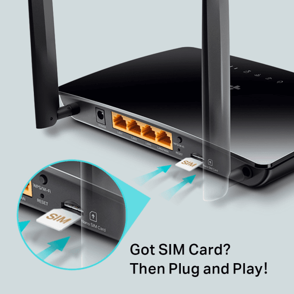 TP-LINK ARCHER MR402 AC1200 KABLOSUZ ÇIFT BANT 4G LTE ROUTER - 6