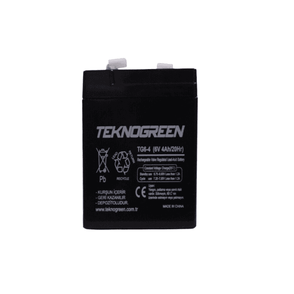 TEKNOGREEN TG6-4 6V 4AH 20HR BAKIMSIZ KURU AKÜ (K.20) (2016195) - 3