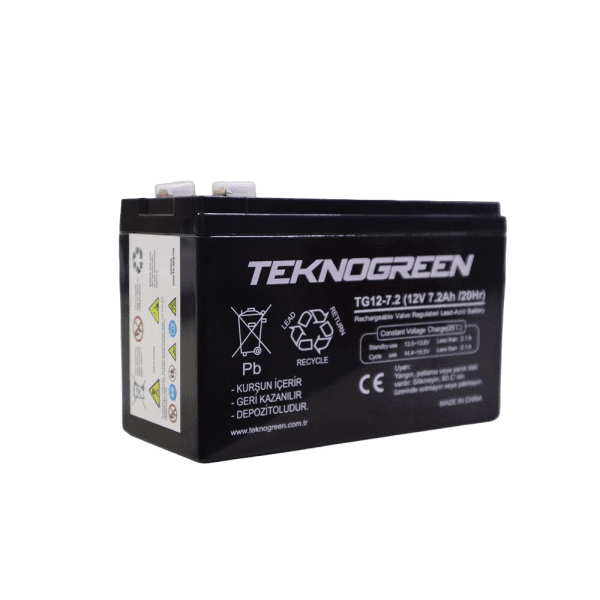 TEKNOGREEN TG12-7.2 12V 7.2AH 20HR BAKIMSIZ KURU AKÜ (K.10) (2016191) - 5