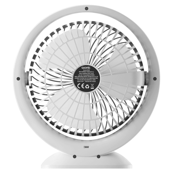 ASONIC AFN25 BEYAZ/SİYAH TYPE-C MASAÜSTÜ USB FAN - 12