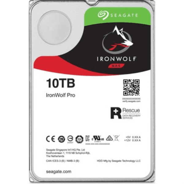 SEAGATE IRONWOLF ST10000VN0008 3.5 10TB SATA 3.0 256MB 210MB/S RV SENSÖR 7200RPM 180TB/YİL ISYÜKÜ 7/24 NAS DİSK - 2