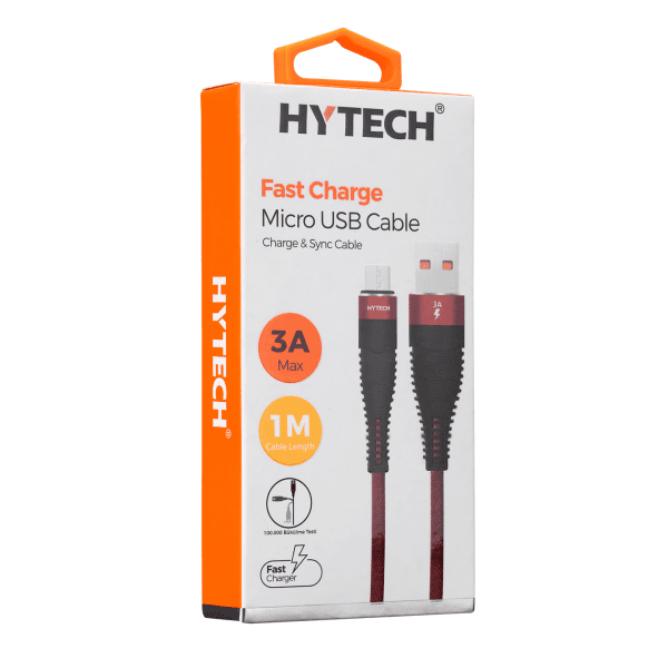HYTECH HY-X225 3A MICRO USB 1M KIRMIZI DATA + ŞARJ KABLOSU - 5