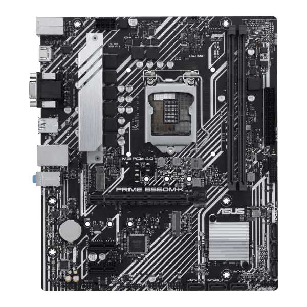 ASUS PRIME B560M-K INTEL B560 LGA1200 DDR4 4800 HDMI VGA 2X M2 USB3.2 AURA RGB - 5