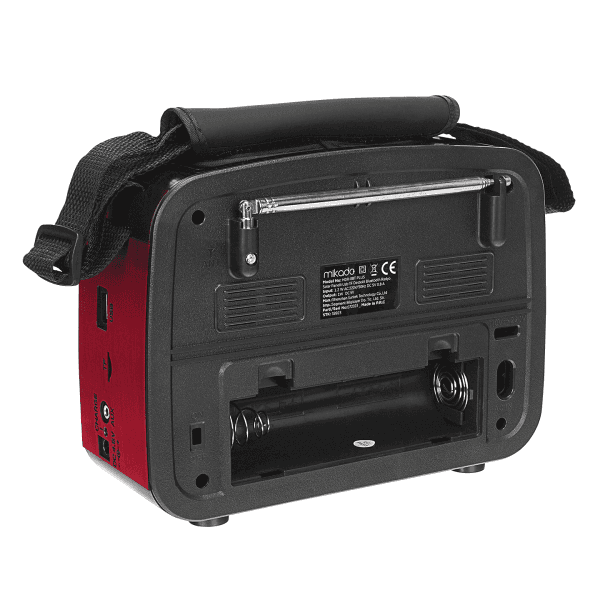 MIKADO MDR-8BT PLUS SIYAH/ALTIN KLASIK RADYO SOLAR PANELLI USB-TF DESTEKLI BLUETOOTH - 6