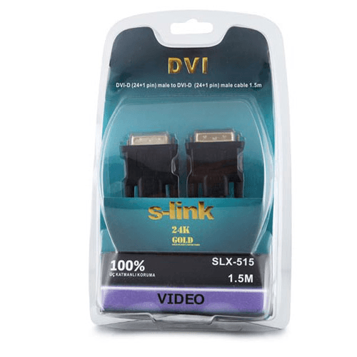 S-LINK SLX-515 24+1 M/M 1.5m DVI KABLO - 6