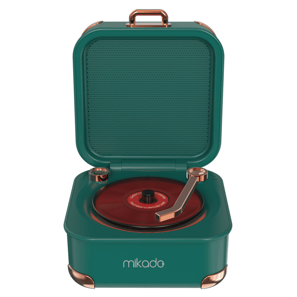 MIKADO MD-62BT 5W 1200MAH YEŞİL TF KART + BLUETOOTH DESTEKLİ KLASİK RETRO MÜZİK KUTUSU - 13