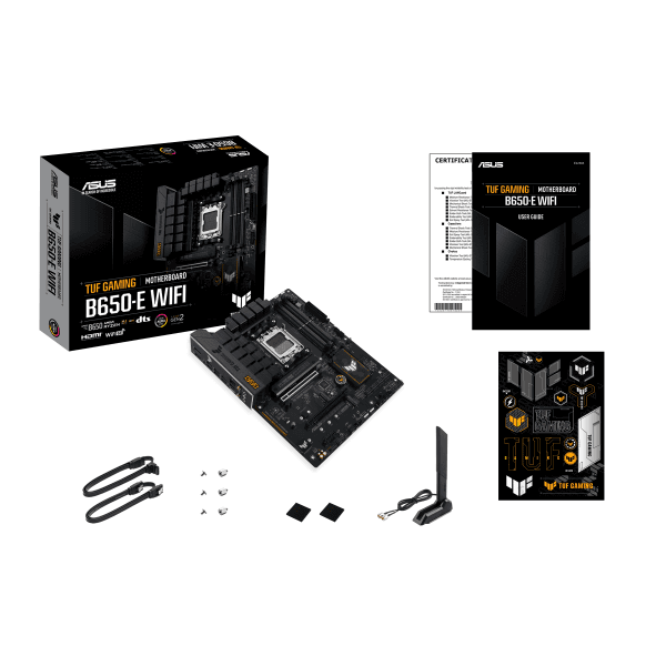 ASUS MB TUF GAMING B650-E WIFI AMD B650 AM5 DDR5 8000 DP HDMI 3X M2 USB3.2 WIFI 6E + BT AURA RGB 2.5GBIT LAN ATX ASUS MB TUF - 12