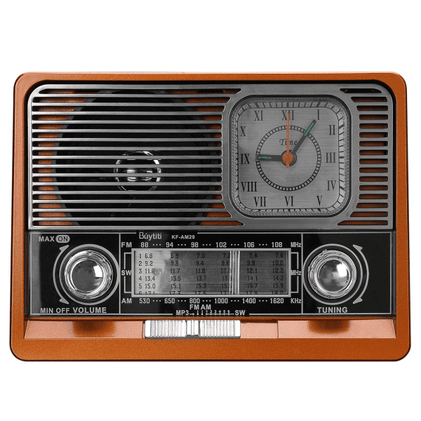 MIKADO MDR-105BT AHŞAP USB- TF DESTEKLI BLUETOOTH FM/AM/SW 8 BAND KLASIK RADYO - 7