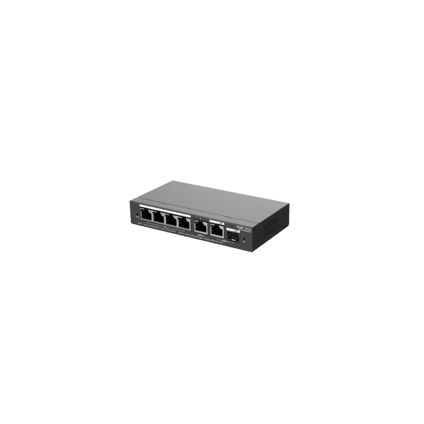 REYEE RG-ES206GS-P 6 PORTLU, 10/100/1000 GIGABIT, YÖNETILEBILIR SWITCH, 1 GIGABIT UPLINK, 1 GIGABIT COMBO, 4 PORT POE+ (54W) - 10