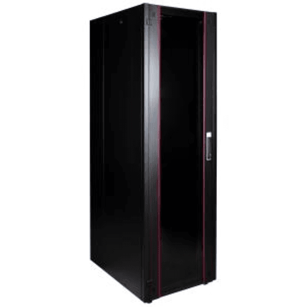 LANDE LN-HL42U6080-BL-B (DEMONTE) 42U W600MMxD8000M PROLINE400 DIKILI TIP SERISI KABINET (SİYAH) (ON TEK ACILIM CAM - 2