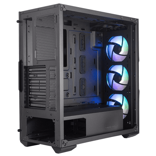 COOLERMASTER MASTERBOX TD500 V2 SİYAH ARGB 4X120MM FANLI TEMPERED GLASS KRİSTAL MESH ÖN PANELLİ MIDT KASA (TD500V2-KGNN-STU) - 8
