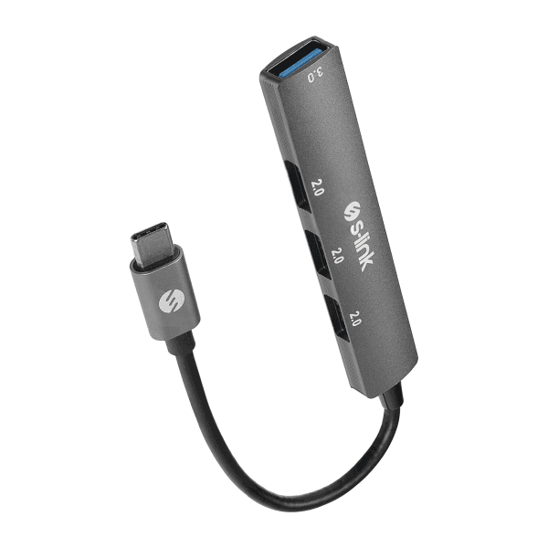 S-LINK SW-U324 3*USB2.0, 1*USB3.0 TYPE-C METAL USB HUB - 3