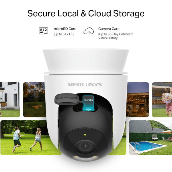 TP-LINK MERCUSYS MC500 YATAY/DİKEY HAREKETLİ DIŞ MEKAN GÜVENLİK WI-FI KAMERASI - 16