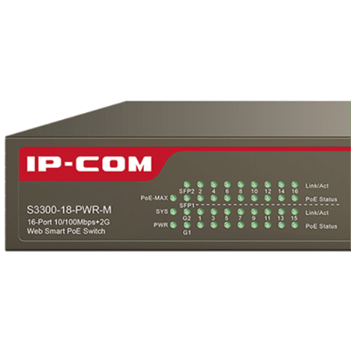 IP-COM IP-S3300-18 PWR-M 16 FE Ports+2GE/SFP Combo - 5