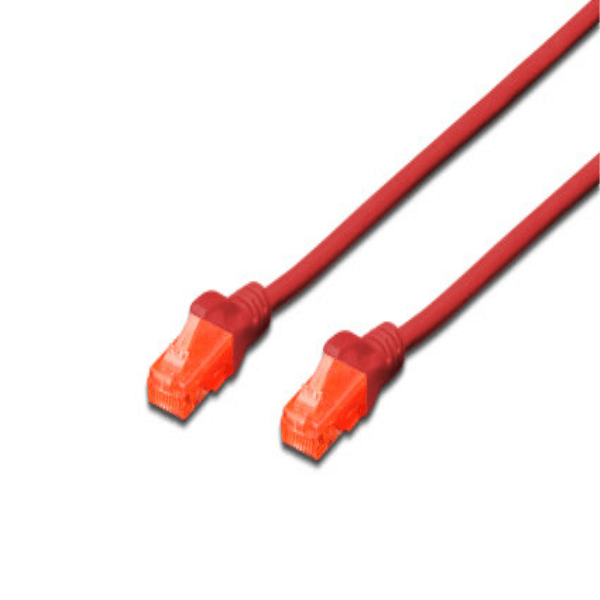 DIGITUS DK-1617-030/R 3 MT KIRMIZI PATCH KABLO CAT6 U/UTP,YANGINA DAYANIKLI (250MHZ) POE* READY - 2