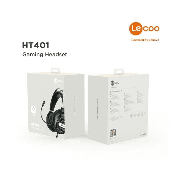 LECOO HT401 3.5MM JACK+ USB KULAK ÜSTÜ RGB LED AYDINLATMALI KABLOLU GAMING KULAKLIK SİYAH - 10