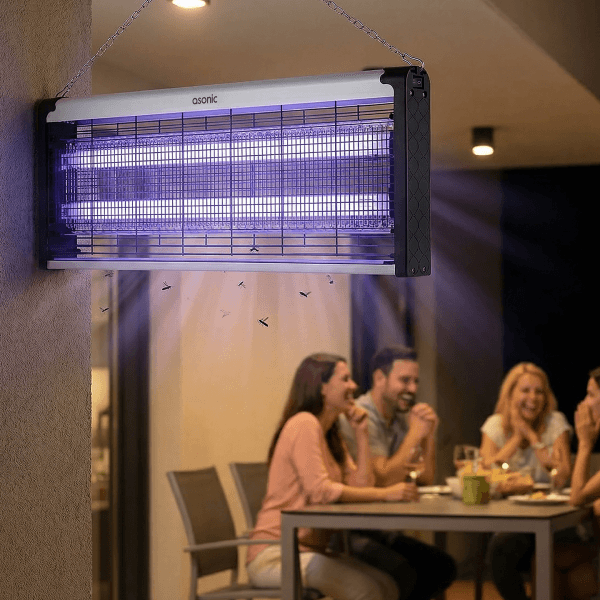 ASONIC S28 ÇİFT CAM LED ZİNCİR ASKILI SANAYİ TIPI SİNEK ÖLDÜRÜCÜ XXXL BOY 40W+ 2000V - 16