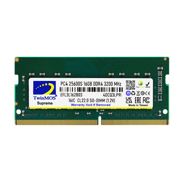 TWINMOS MDD416GB3200N 16GB DDR4 3200MHz SODIMM NOTEBOOK RAM - 2
