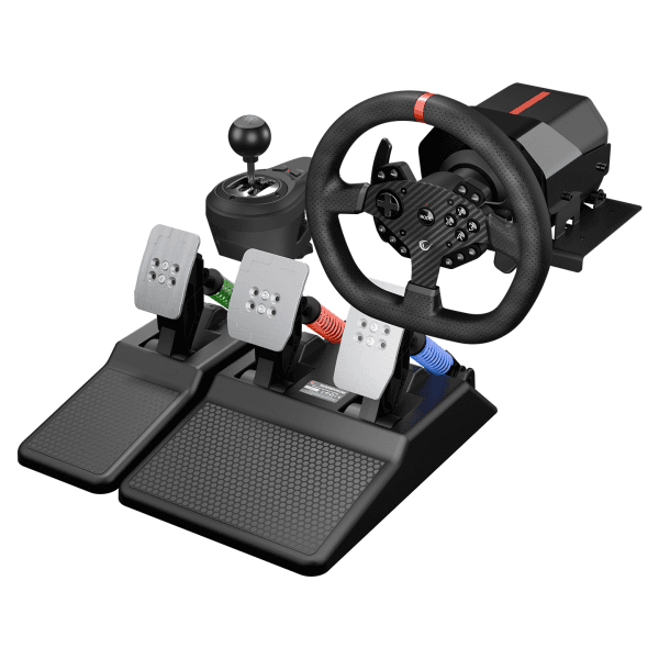 RAMPAGE ROWDY V997 ONLY PC 3 PEDALLI - EL VE SIRALI VİTESLI GAMING OYUNCU DİREKSİYONU - 12