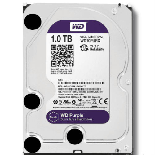 OEM WD 1TB PURPLE 3.5 64MB SATA3 WD10PURX - 5