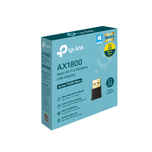 TP-LINK ARCHER TX20U NANO AX1800 WI-FI6 KABLOSUZ USB ADAPTÖR - 3