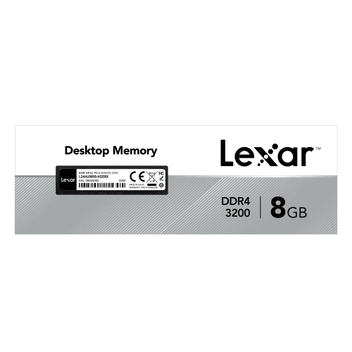 LEXAR LD4AU008G-B3200GSST 8GB DDR4 3200 MHZ PC RAM - 4