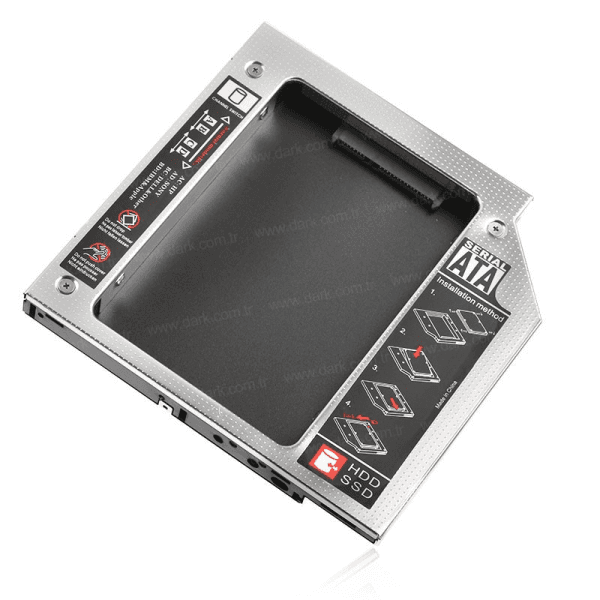 DARK DK-AC-DSOSD12 STOREX X.TRAY NOTEBOOK OPTIK SÜRÜCÜ SATA DISK YUVASI DÖNÜŞTÜRÜCÜ KIZAK (12.7MM) - 6
