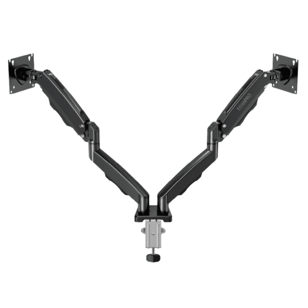 TITANPRO FL02 (FMK-8710) 17-32" ÇİFT KOLLU AMORTİSÖRLÜ MONİTÖR STANDI (SİYAH) - 5