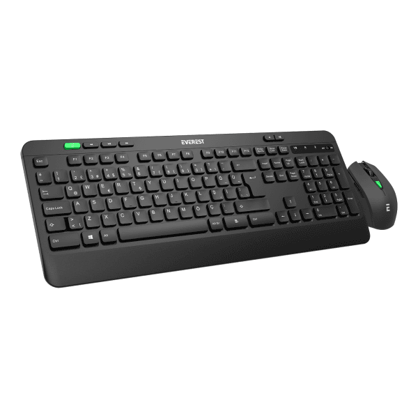 EVEREST KM-2620 SİYAH USB SESSIZ SWITCH İNCE KABLOSUZ Q MULTIMEDIA KLAVYE + MOUSE SET - 7