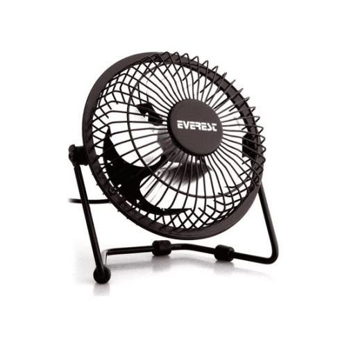 EVEREST EFN-482 MASAÜSTÜ METAL SİYAH USB FAN - 3