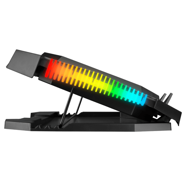 ADDISON RAMPAGE AD-RC11 SPIDER SIYAH 2 FAN 2 USB RGB IŞIKLI 15"-17" NOTEBOOK SOĞUTUCU STAND - 7